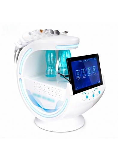 Portable hydrafacial with skin analysis system