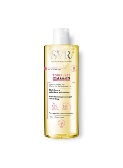 SVR TOPIALYSE Face & Body Emulsifying Micellar Oil Wash (400ml)